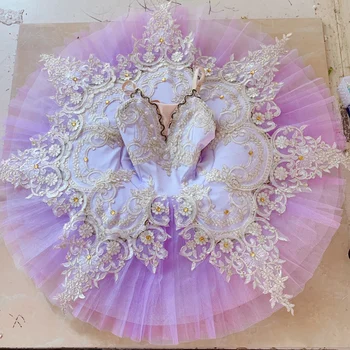 Vaikams Profesionalūs Baleto Tutus Violetinė Balta Gulbių Ežeras 
