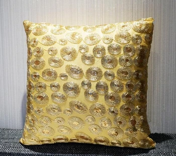 45cm auksu siuvinėta pagalvėlė padengti dekoratyvinių užvalkalas aukso glitters pagalvę padengti atlošas atveju pagalvę patalpų