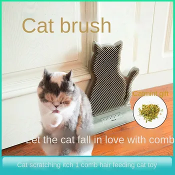 Naujas fiksuoto katė katė rub plaukų šalinimo masažas šepečiu katė nutrinkite šepetėliu žaislas naminių reikmenys kartos plaukų