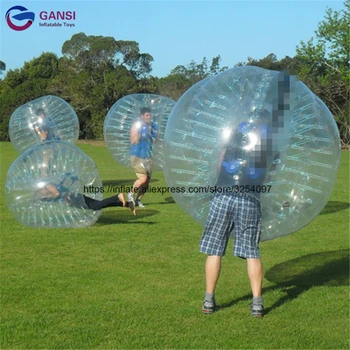 Karšto pardavimo 1,5 m inflatabe bamperis kamuolys lauko žaidimų vaikščioti plastiko burbulas kamuolys nuoma