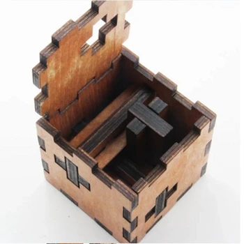 Karšto Mediniai Žaislai, 3D Dėlionių Kong Kinų Ming Luban Užraktas Švietimo Žvalgybos Game Cube Vaikų, Suaugusiųjų Žaislai