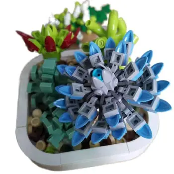 Naujų Gėlių Puokštė Blokai Sultingi Augalų Kaktusas Bonsai Plytų Namų Puošybai Vaikų Žaislai Paauglys Dovanos