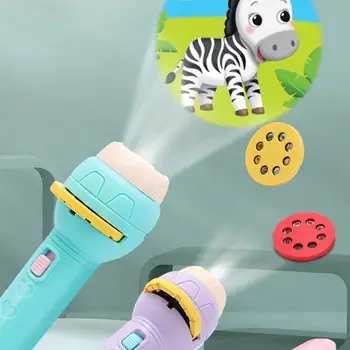 Mielas Animacinių Filmų Kūrybos Žaislas Žibinto Lempa Žibintuvėlis Projektorius Žaislas Gyvūnų Dinozaurai Vaisių Transporto Priemonių Ritės Interaktyvūs Žaislai