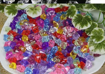 Nemokamas pristatymas kristalų akrilo spalvinga akmens, žuvies dubuo ir vaza gėlių apdaila , 182pcs krepšys