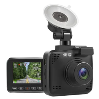 Cam Dvigubo Objektyvo 4K UHD Įrašymo Automobilių DVR Kamera Naktinio Matymo WDR Built-in GPS, Wi-Fi G-Sensorius-Judesio Aptikimo(Bendras)
