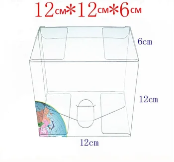 12x12x6cm PVC Aišku, Skaidraus Plastiko Dovanų Dėžutėje Žaislas Ekranas Arbatos Dėžutė Dienos Poreikius Gėlių Pakavimo Dėžės