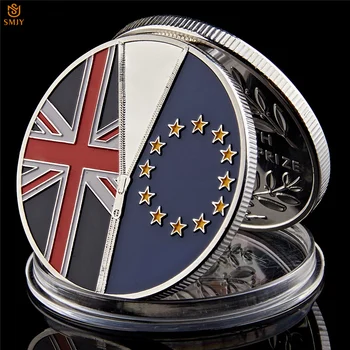 2016 JK Brexit ES Referendumo Nepriklausomybės Deklaracijos Juoda Euro Tarptautinės Istorinio Suvenyrų Iššūkis Monetos Ir Dovana