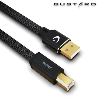 Gosid GUSTARD USB kabelis, Nr 3, karščiavimas, USB kabelis HIFI dekodavimo VPK duomenų kabelis multi-layer ekranas