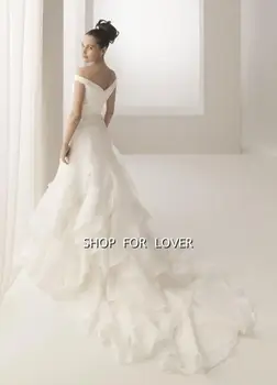 nemokamas pristatymas 2018 naujas mados vestidos de noiva ilgai bžūp rankovėmis casamento organza plius dydžio elegantiškas motina nuotakos Suknelės