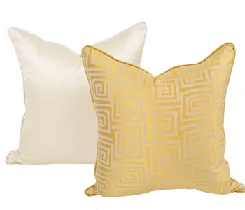 Mados elegantiškas geometrinis dekoratyvinis mesti pagalvę/almofadas atveju, 45 50,europos šiuolaikinės geltonos spalvos pagalvėlė padengti namų dekoravimo