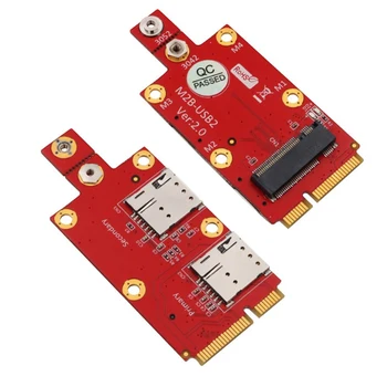 NGFF Klavišą B Mini Pci-e Adapterį su/be Nano SIM kortelės lizdo M. 2 PCI-E EM160R-GL EM7565 EM7511 EM7455 EM7430 SIM7912G