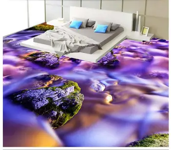 vandeniui ekrano užsklanda, vonios kambarys 3d Laikrodžiai 3D grindų pvc lipnios tapetai Namų Puošybai