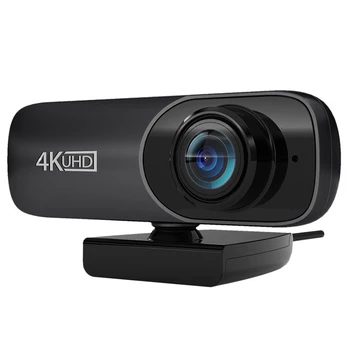 Kamera 4K Uhd 3840X2160P Webcam 800W Taškų Kompiuterį, Fotoaparatą 120° Groothoek Web Kamera Susitiko Microfoon