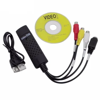 USB 2.0 Video, TV, DVD, VHS DVR Surinkimo Adapteris Dangtelis USB Video Capture Device paramos Win10