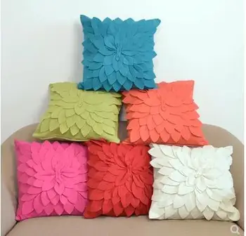 Trimatis žiedų pagalvėlė padengti sofa mesti užvalkalas namų puošybai gėlių pagalvę padengti namų puošybai