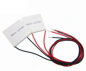 10VNT TEC1-12703 TEC1 12703 12703 40*40mm Heatsink Termoelektriniai Aušintuvas Peltier Aušinimo Plokštės Modulis