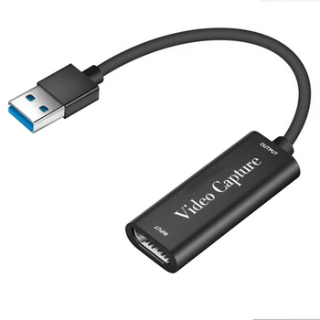 4K 60HZ USB 3.0 HDMI-ompatible Užfiksuoti Kortelės HD 1080P Žaidimą Live Transliacijos Garso ir Vaizdo Capturer Kortelės Grabber Langelį PS4 Fotoaparatas