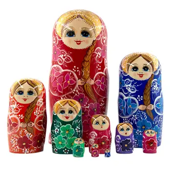 10 Vienetų Lizdus Lėlės Žaislas Dekoracija Teminius Šalies Mergaičių, Berniukų Šeimoms