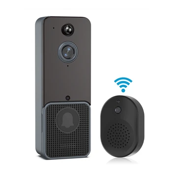 T6 Pažangaus Belaidžio ryšio Vaizdo Doorbell Skaitmeninė Vaizdo Domofonas WIFI Doorbell Vandeniui Elektroninių Portje Saugumo Kameros