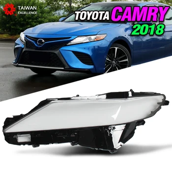 Toyota Camry 2018 Automobilio Priekio Priekinis Žibintas Skaidrus, Lempų Gaubtų, Stiklo Priekinis Žibintas Korpuso Dangtelio