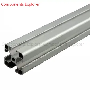 Savavališkai Pjovimo 1000mm 4040LL Aliuminio Štampavimo Profilis,Sidabro Spalvos.
