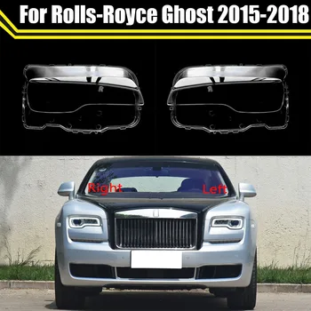 Priekinis žibintas Padengti Rolls-Royce Ghost 2015-2018 Automobilių Priekiniai Žibintai Žibintas šviesos lempų gaubtų Lampcover Auto Stiklo Objektyvo Korpuso