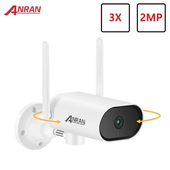 ANRAN PTZ IP Kamera, WIFI Lauko 1080P 3X Zoom Naktinio Matymo Belaidžio Išorės Namų Priežiūros Garso VAIZDO Kamera Motion Detect