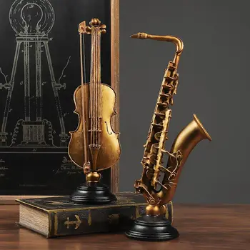 American Retro Dervos Drožyba Amatų Smuiko Muzikos Instrumentas, Modelis Kambarį Vyno Kabineto Papuošalai Namų Dekoro Gimtadienio Dovanos