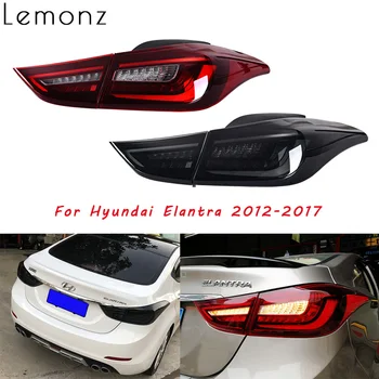 Asamblėjos Galiniai Žibintai Hyundai Elantra 2012 m. 2013 m. 2014 m., 2015-2017 LED Veikia Stabdžių Atvirkštinio Dinamiškas Posūkio Signalo Žibintai
