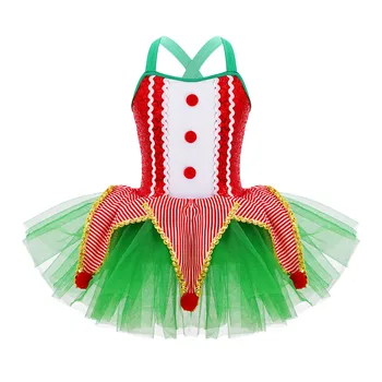 Vaikų Mergaičių Baleto Šokių Suknelė Be Rankovių Blizgančiais Gimnastika Leotard Princess Tutu Suknelė Kalėdų Vakarėlį Etapo Veiklos