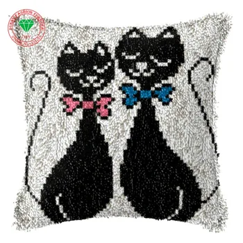 Kačių mylėtojas Spyna kablys kilimas rinkinių Rankdarbiams kilimų siuvinėjimo pagalvėlė 