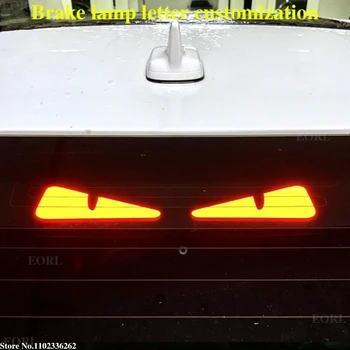 BMW 6-Series GT 2000-2023 Automobilių stabdžių šviesos dekoratyvinės plokštės Individualų žodis stabdžių žibintas akrilo lakštas, Automobilių reikmenys